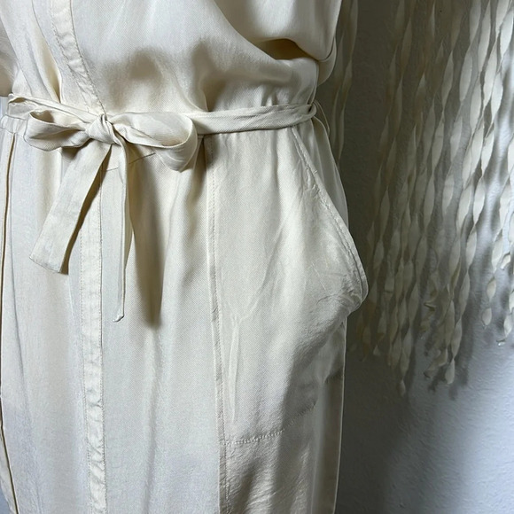 Humanoid Cream Shift Dress with Belt Size M - Picture 3 of 7